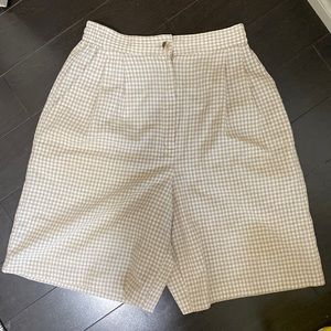 vintage gingham shorts